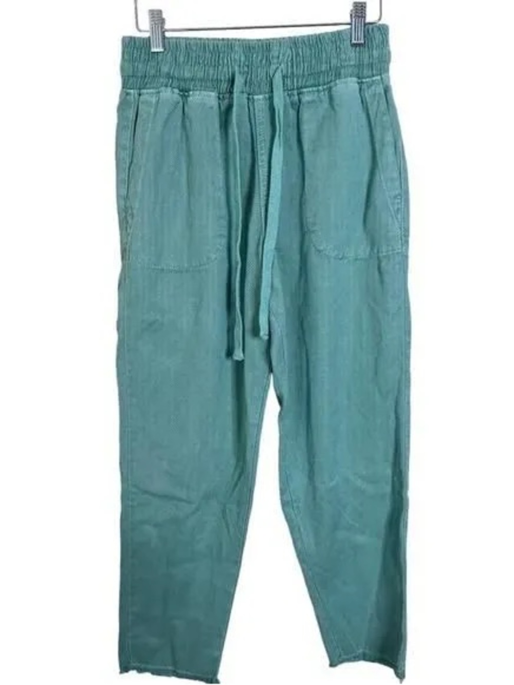 Zara Green Ankle Cropped Pants